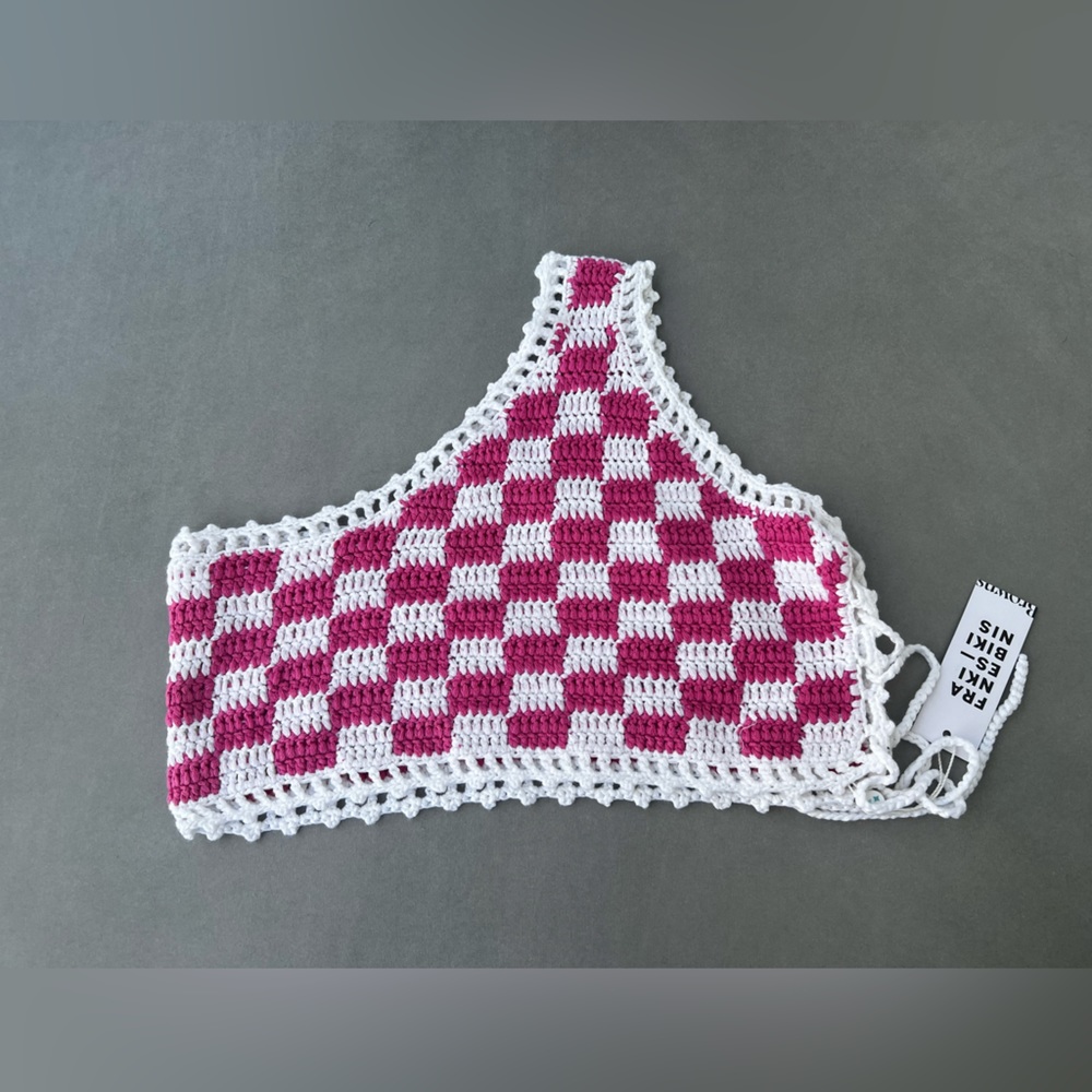 Frankie’s Bikinis crochet top, size XS